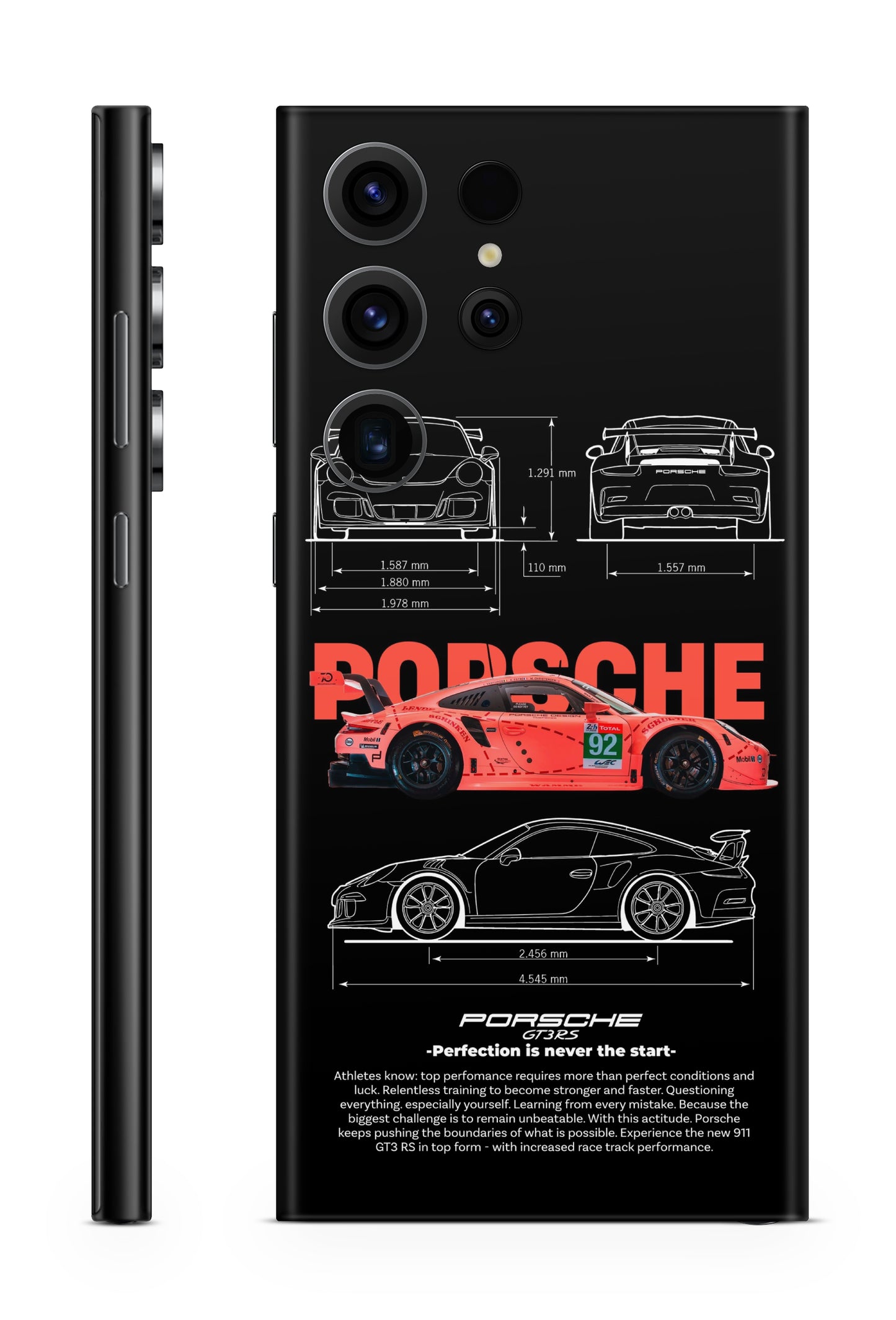 Porsche 911 GT3 RS Orange Mobile Skin