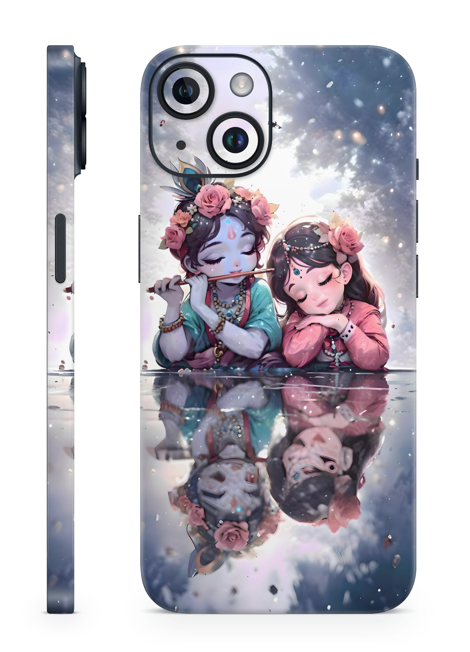 Radha Krishna Bhagwan Mobile Skin