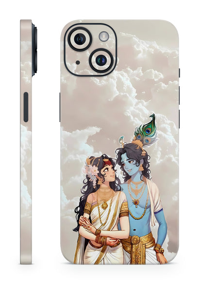 Radha Krishna Divine Love Designer Mobile Skin
