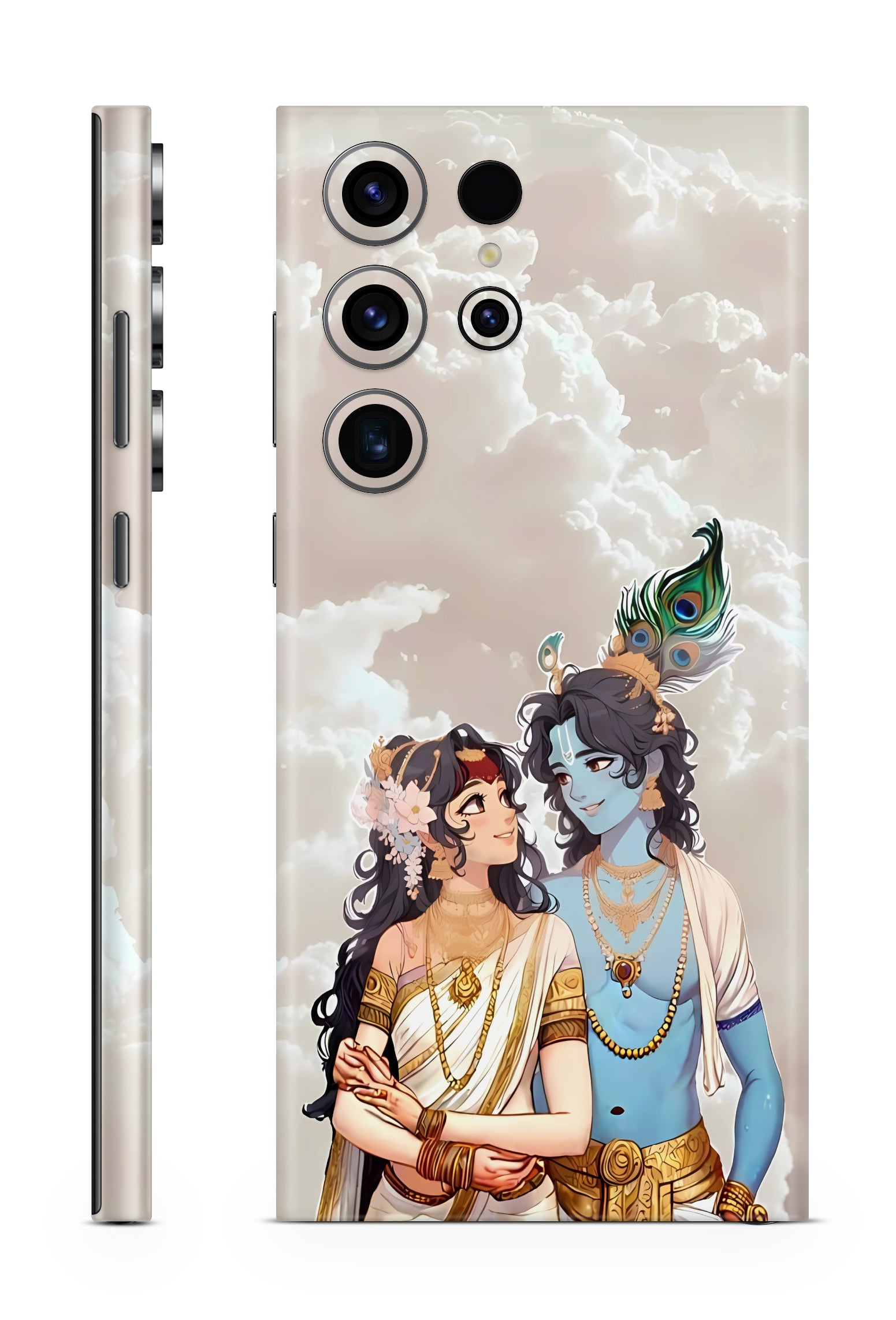 Radha Krishna Divine Love Designer Mobile Skin
