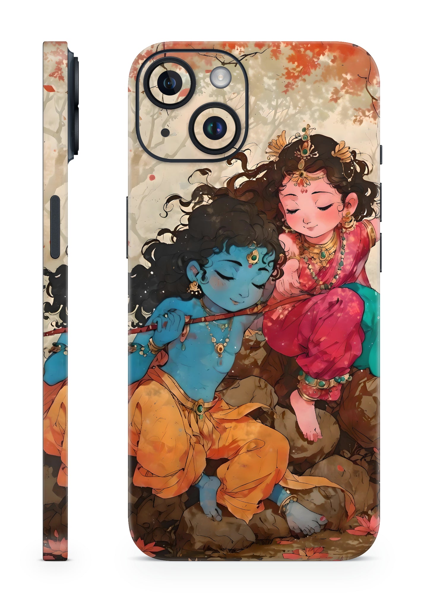 Radha Krishna Flute Mobile Skin