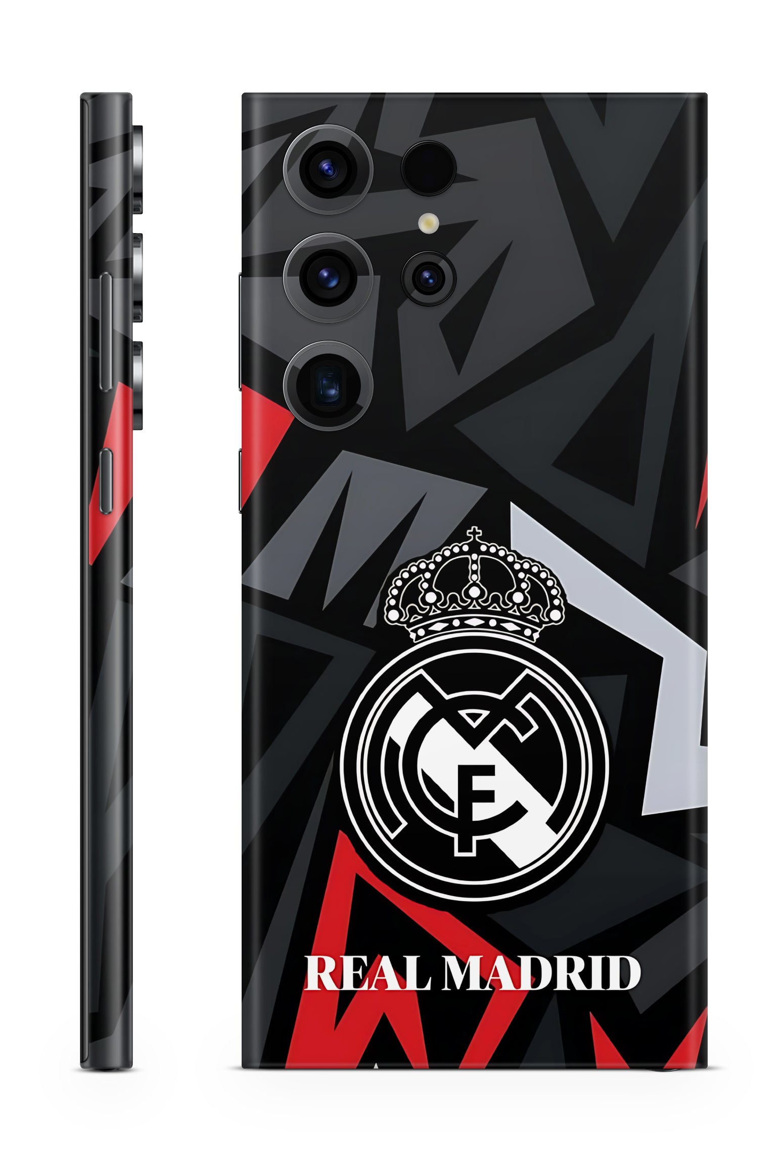 Real Madrid Abstract Black & Red Mobile Skin
