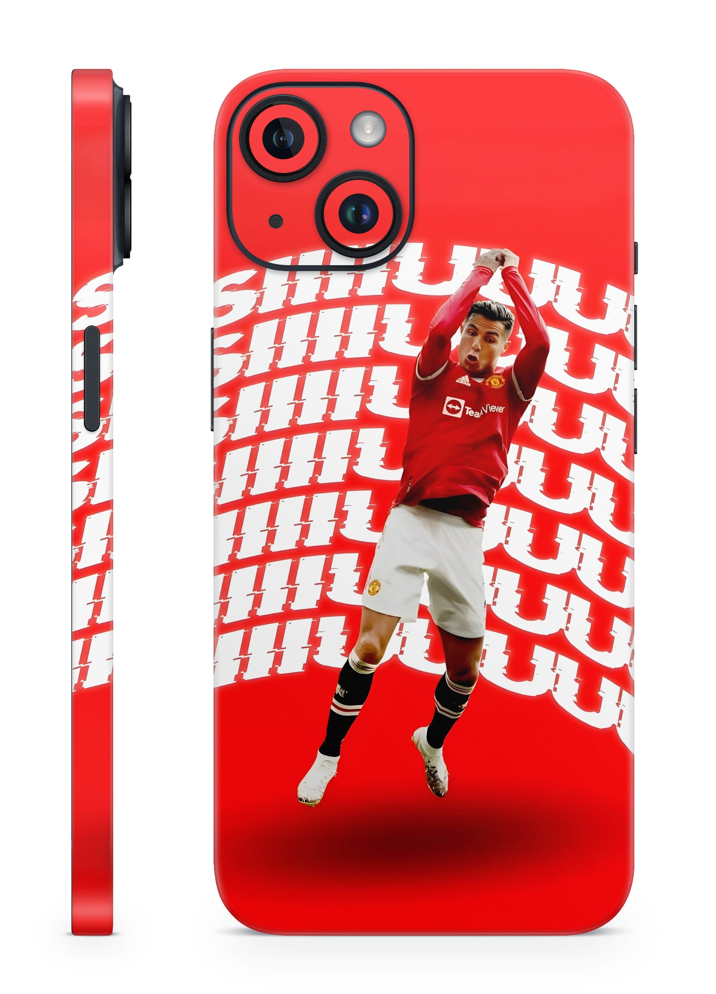 Red Devil United Iconic Celebration CR7 Mobile Skin