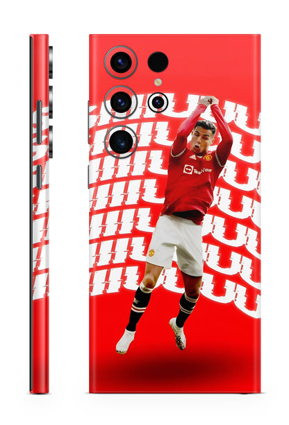 Red Devil United Iconic Celebration CR7 Mobile Skin