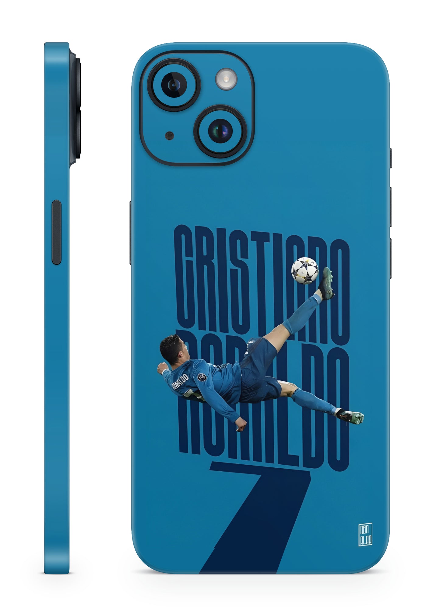 Ronaldo Overhead Kick Blue Madrid Mobile Skin