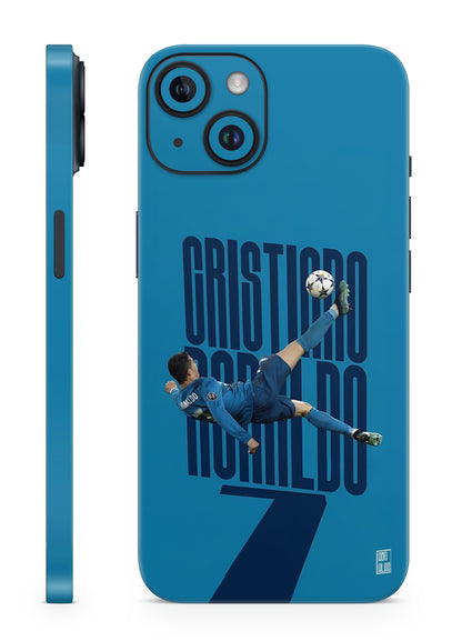 Ronaldo Overhead Kick Blue Madrid Mobile Skin