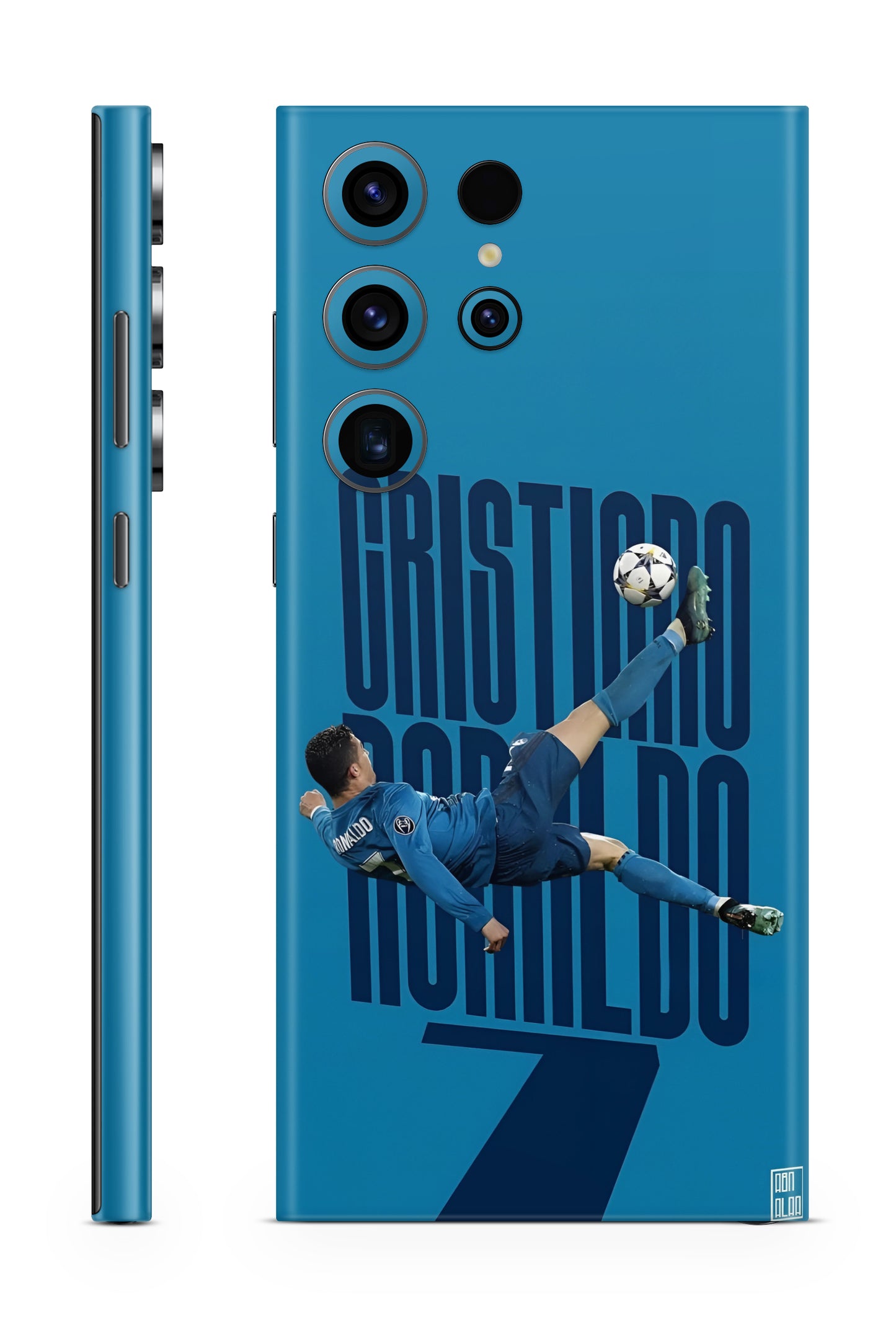 Ronaldo Overhead Kick Blue Madrid Mobile Skin