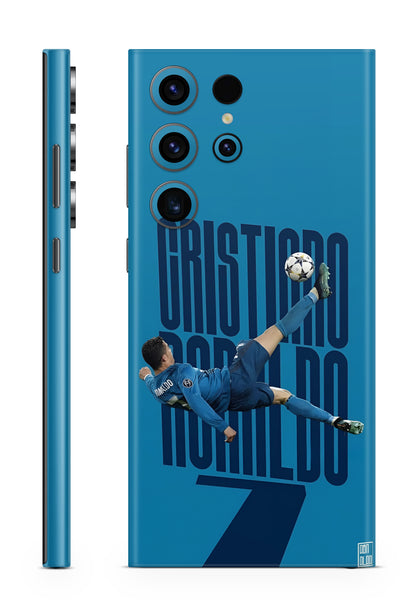 Ronaldo Overhead Kick Blue Madrid Mobile Skin