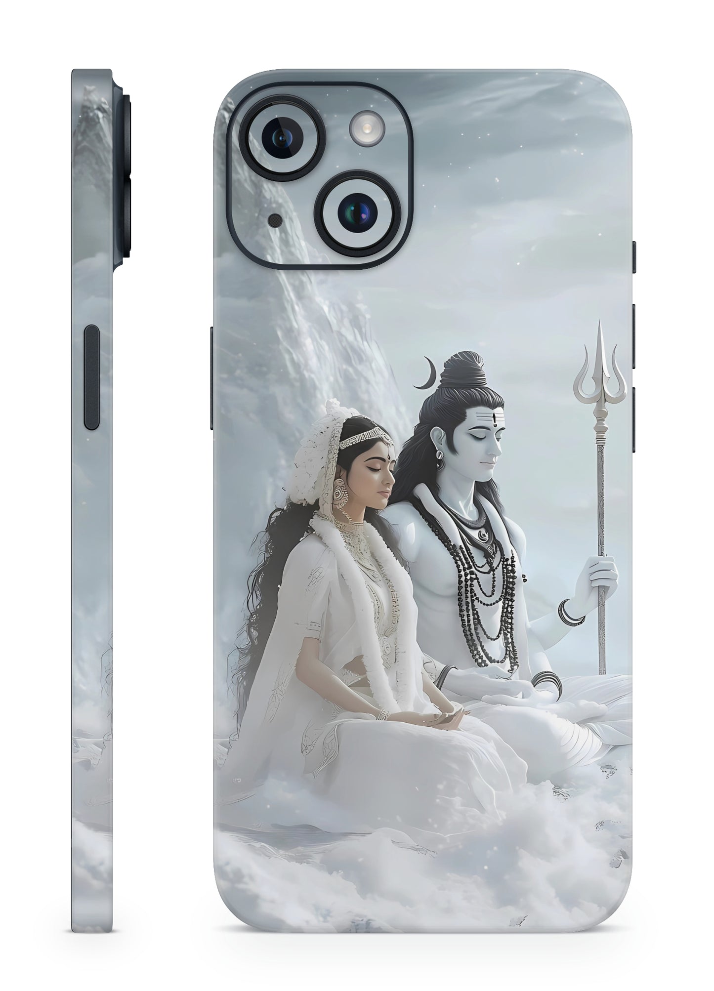 Shiva Parvati Himalayan Serenity Mobile Skin – Divine Meditation