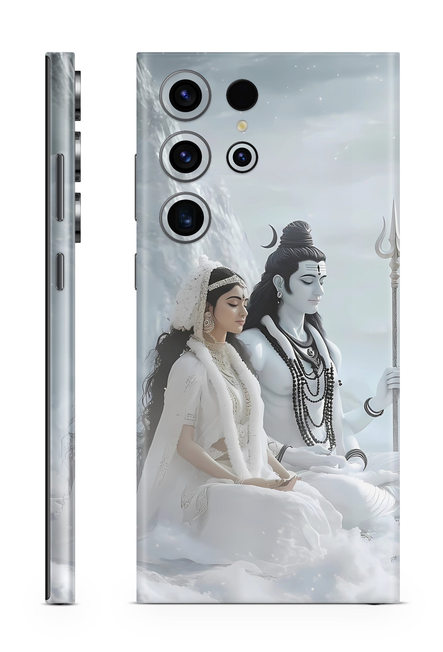 Shiva Parvati Himalayan Serenity Mobile Skin – Divine Meditation