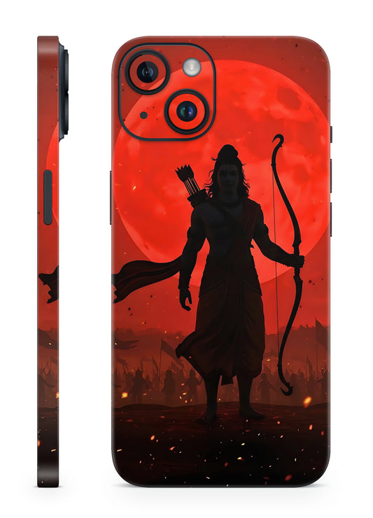 Shri Ram Red Sun Mobile Skin – Divine Archer