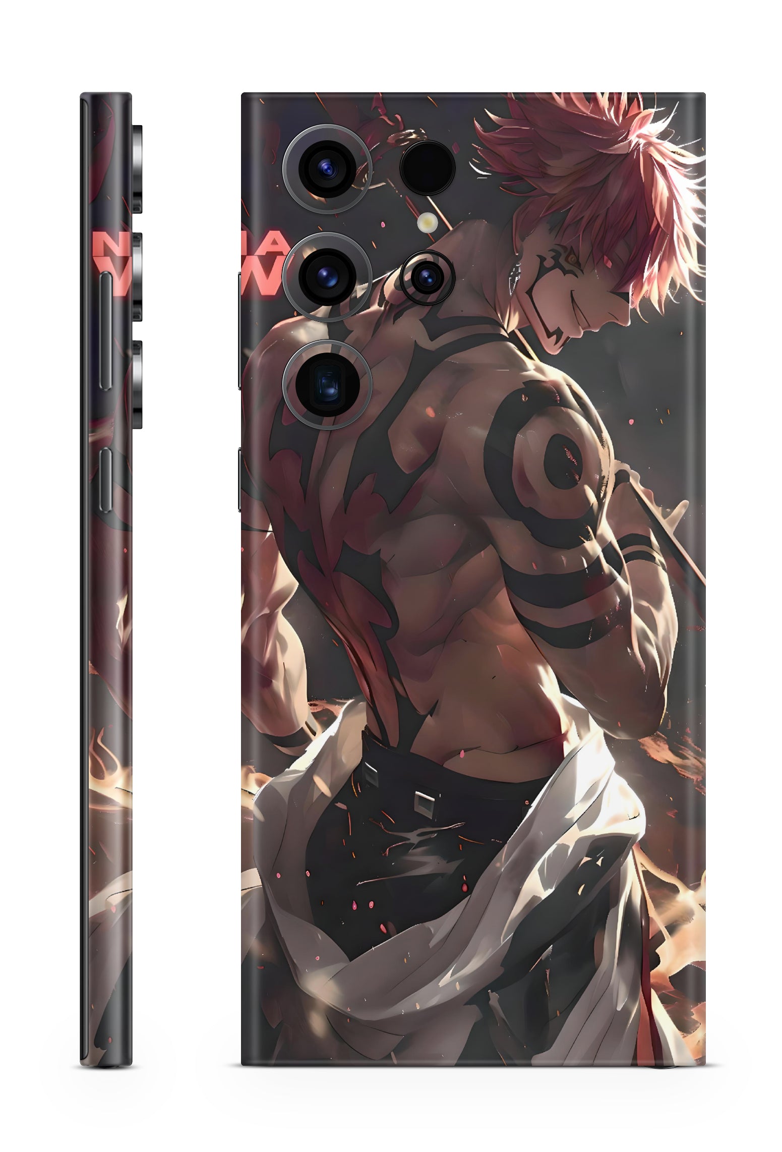 Sukuna Side Face Jujutsu Kaisen Mobile Skin