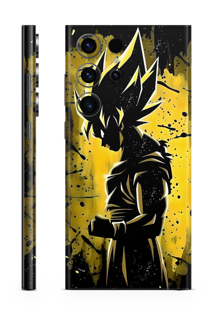 Super Saiyan Son Goku Yellow Dragon Ball Anime Mobile Skin