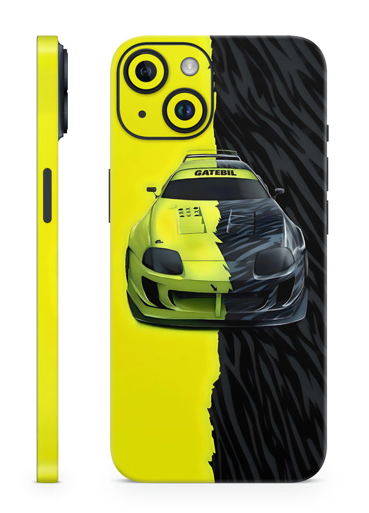 Supra Split Black & Green Car Mobile Skin