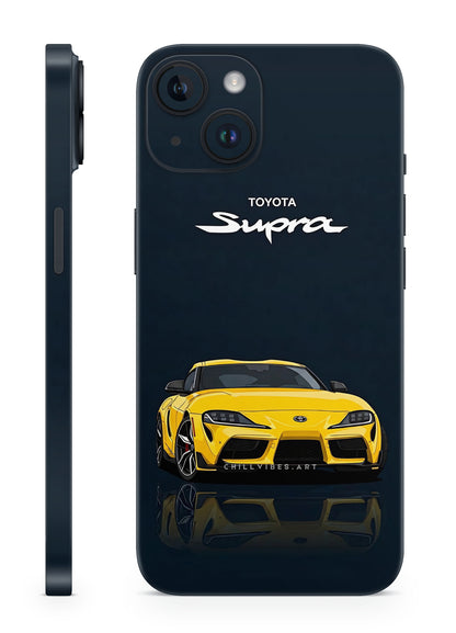Supra Yellow Speedster Sports Car Mobile Skin