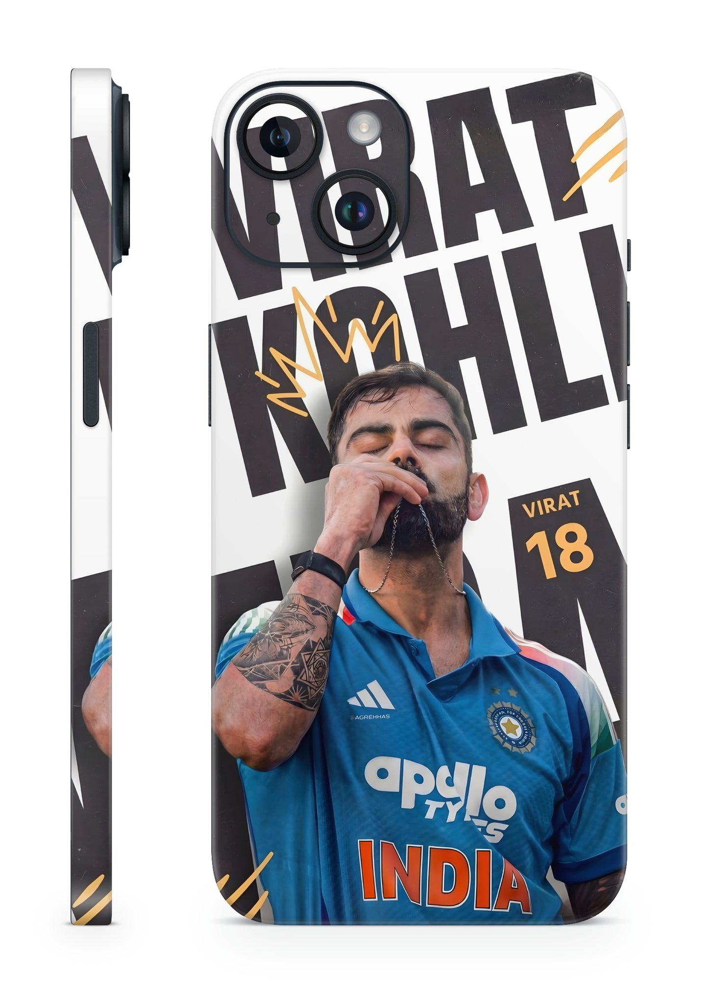 Virat Kohli KING Crown Mobile skin