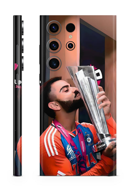 Virat Kohli Kissing T20 World cup Cricket Mobile Skin