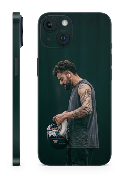 Virat Kohli's Epic Tattoo Helmet Grip Mobile skin