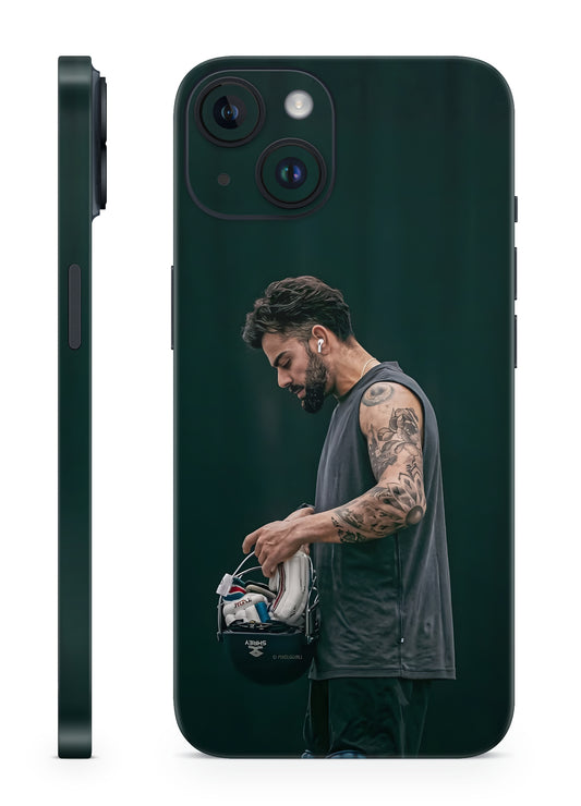 Virat Kohli's Epic Tattoo Helmet Grip Mobile skin