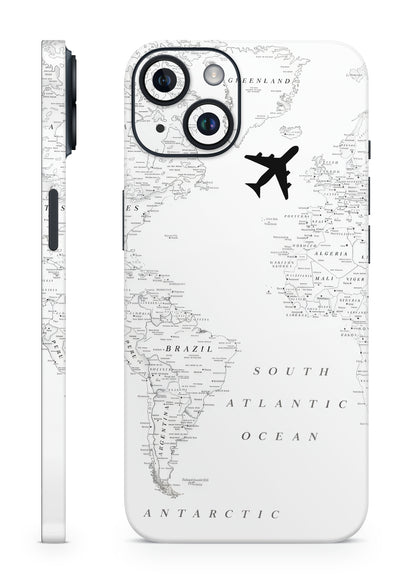 World Map Wanderlust Mobile Skin