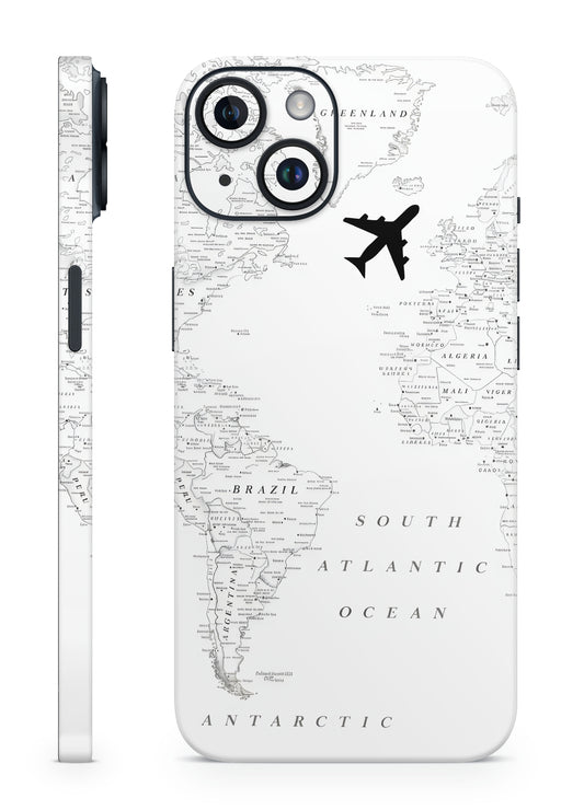 World Map Wanderlust Mobile Skin