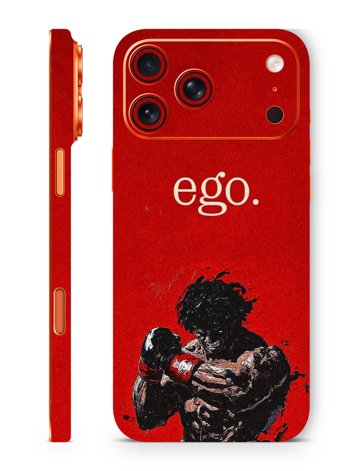 Ego red textured aesthetic anime mobile skin The Trendyy   