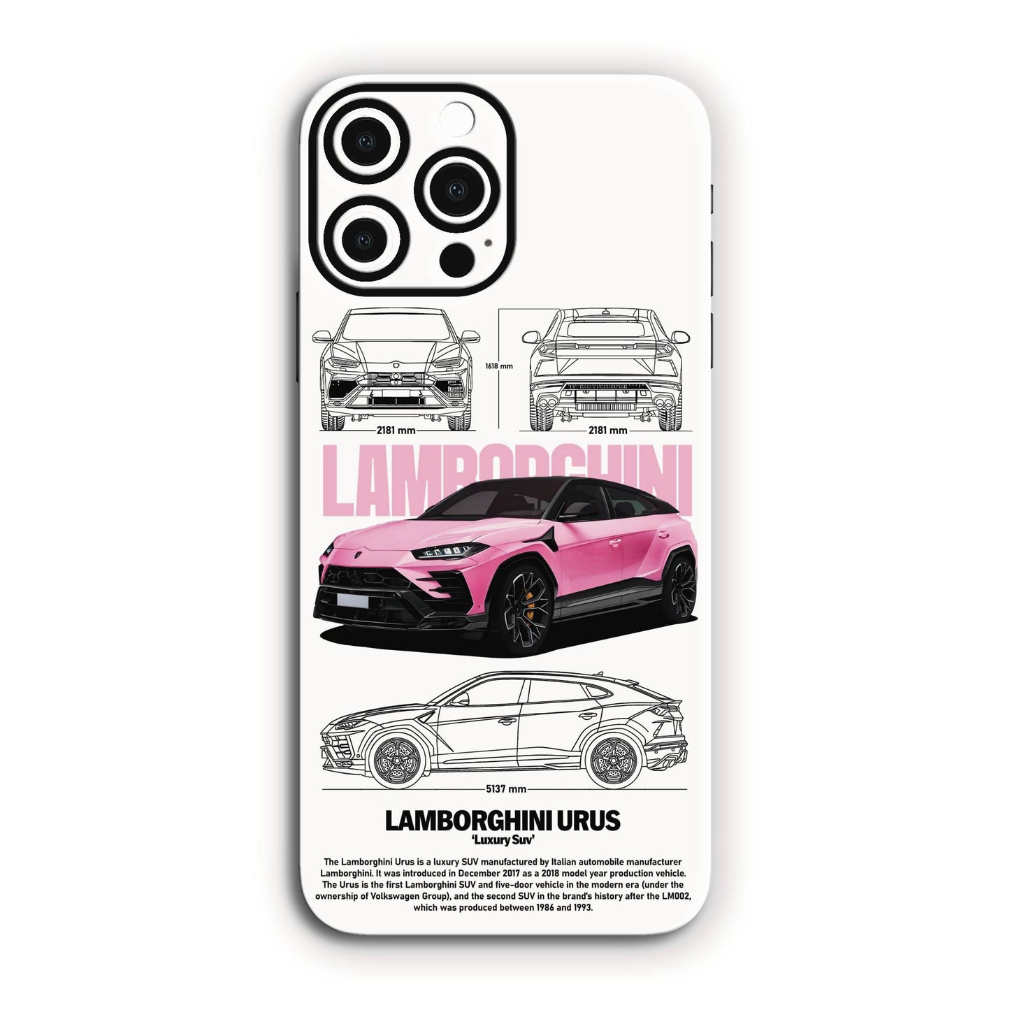 Lamborghini Urus Pink Mobile Skin