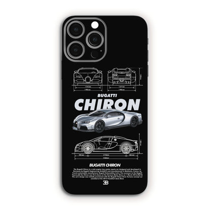 Bugatti Chiron Grey Mobile Skin