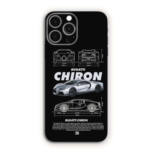 Bugatti Chiron Grey Mobile Skin