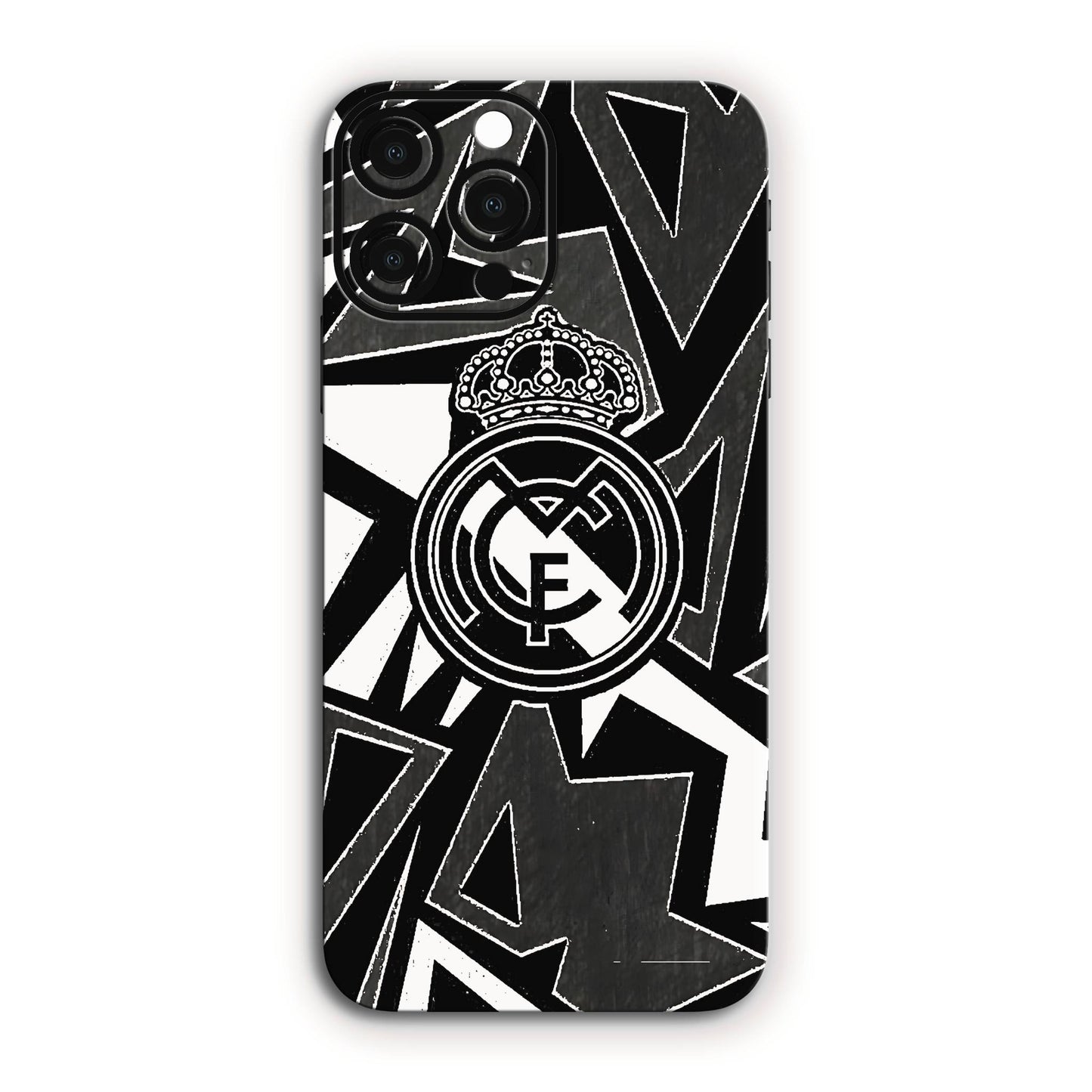 Real Madrid Abstract Black & White Mobile Skin