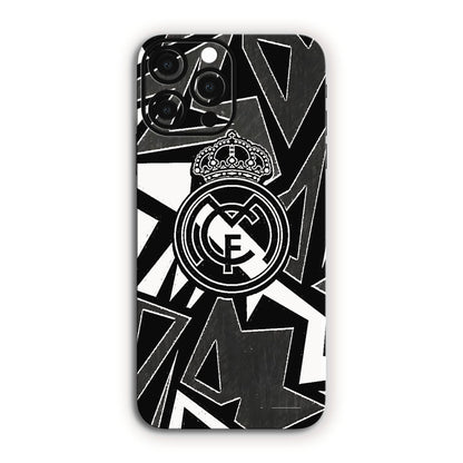 Real Madrid Abstract Black & White Mobile Skin