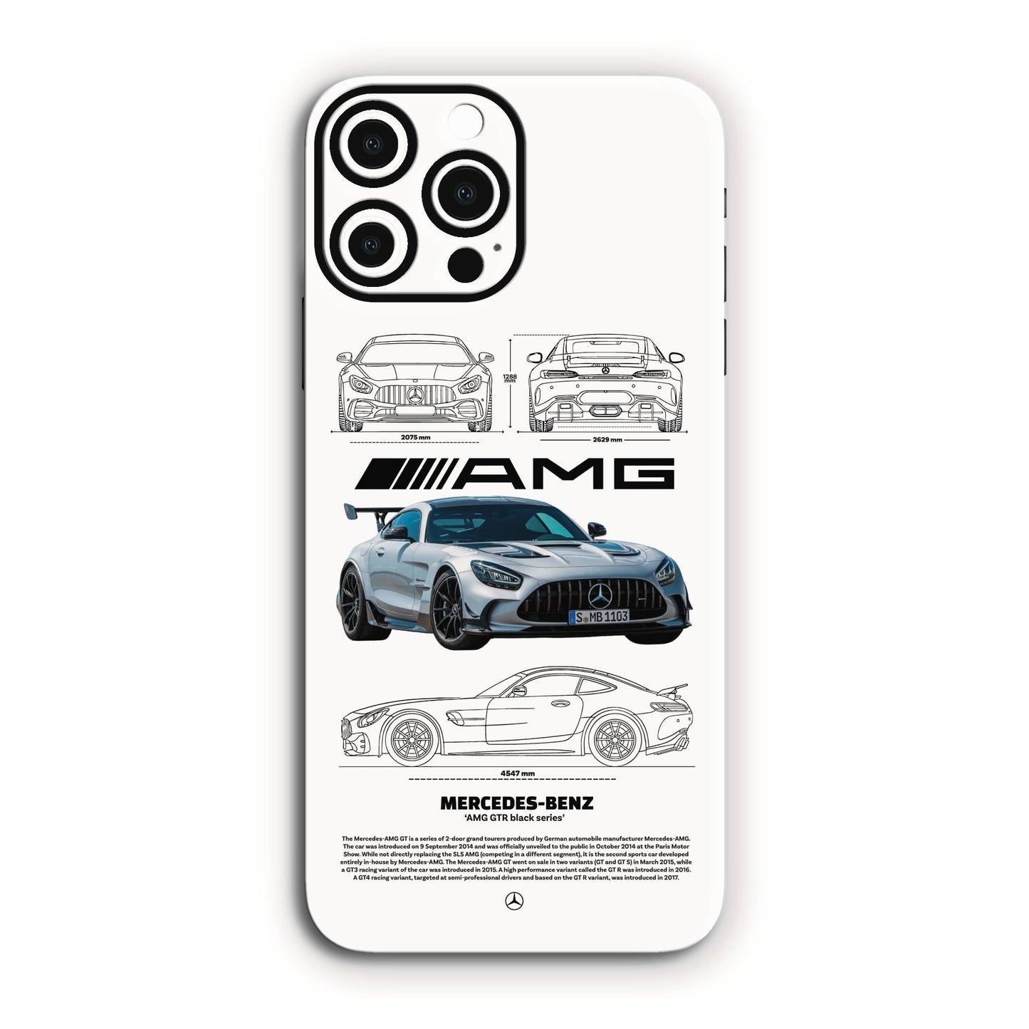 Mercedes AMG GTR Black Series Mobile Skin