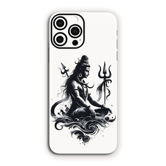 Lord Shiva Meditative Mobile Skin – Divine Black