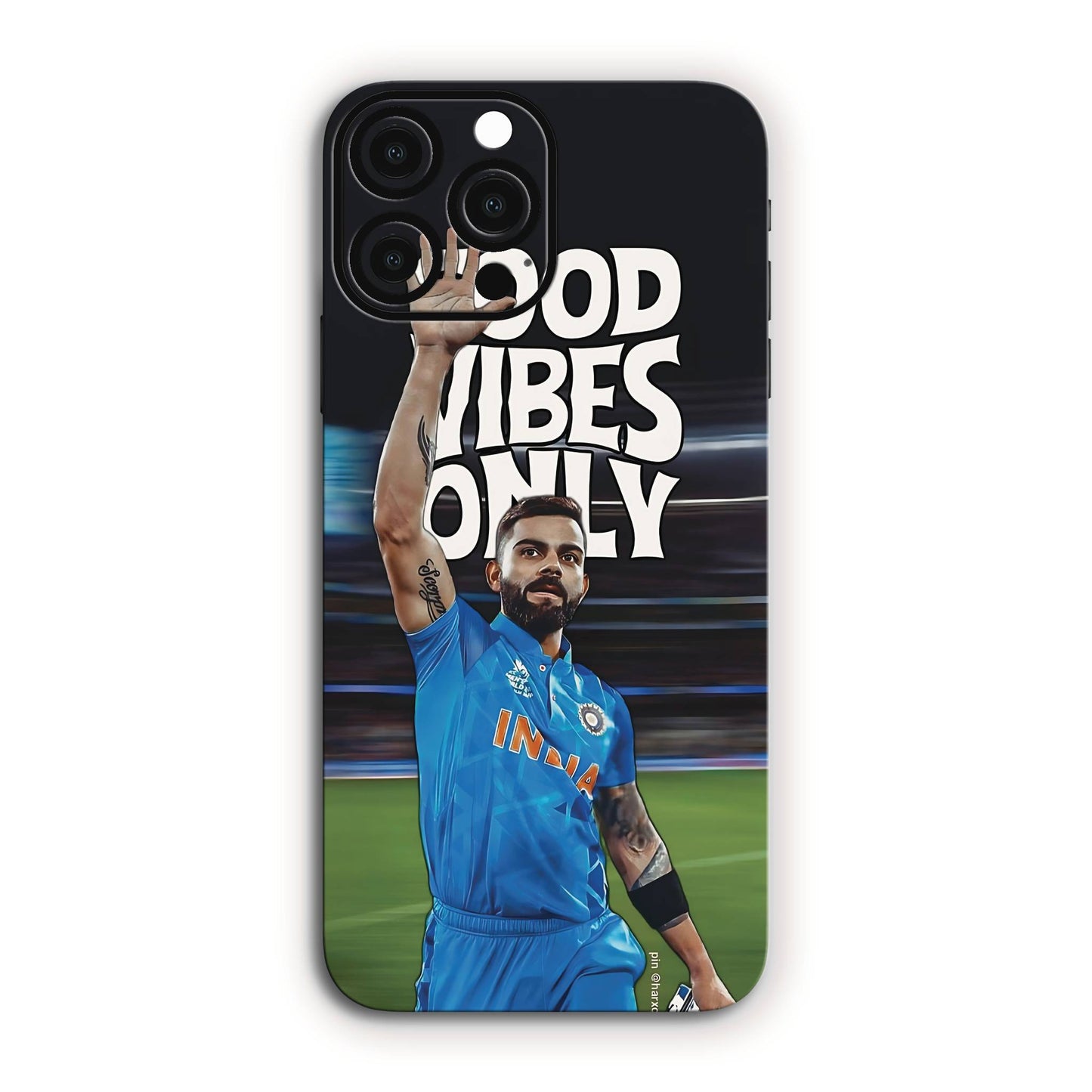 Good Vibes Only Virat Kohli Mobile Skin