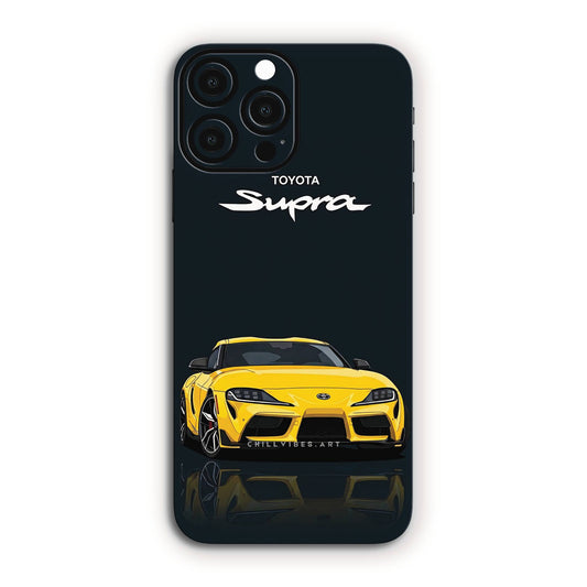 Supra Yellow Speedster Sports Car Mobile Skin