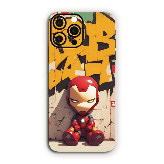Iron Man Graffiti Cartoon Mobile Skin