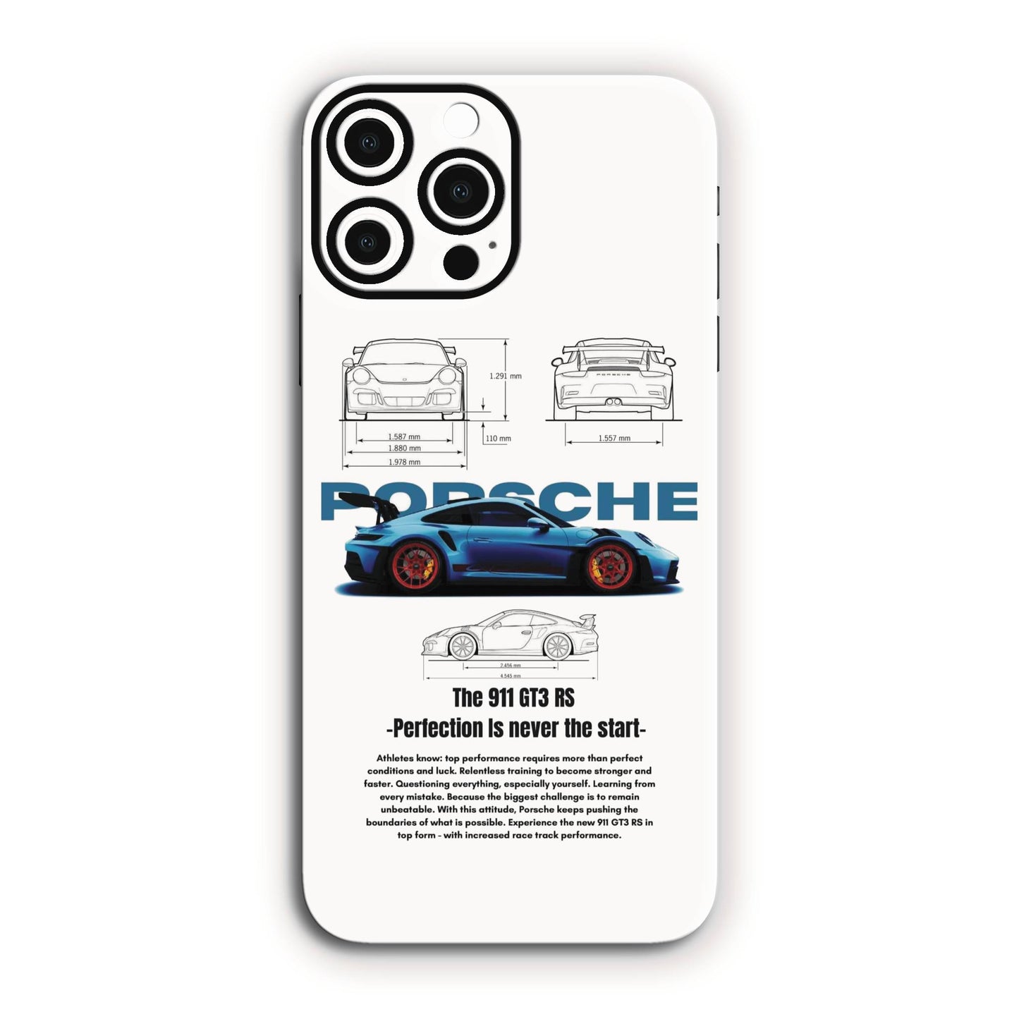 Porsche 911 GT3 RS Blue Mobile Skin