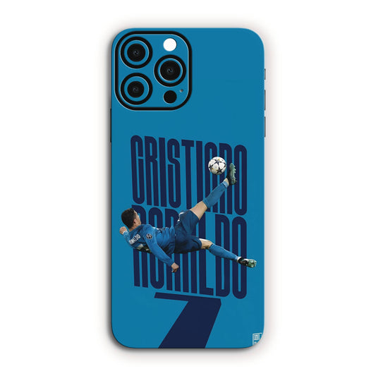 Ronaldo Overhead Kick Blue Madrid Mobile Skin