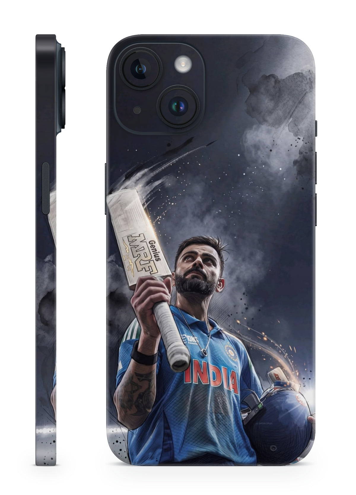 king-kohli-bat-raise-cinematic-phone-skin