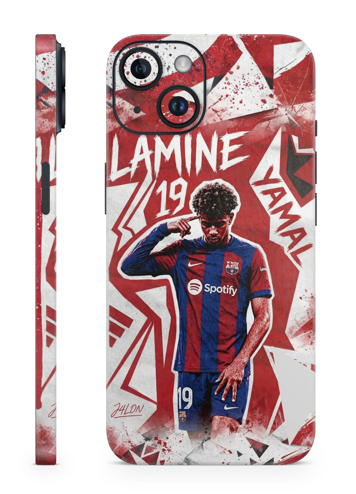 Lamine Yamal 19 FC Barcelona football mobile skin by The Trendyy