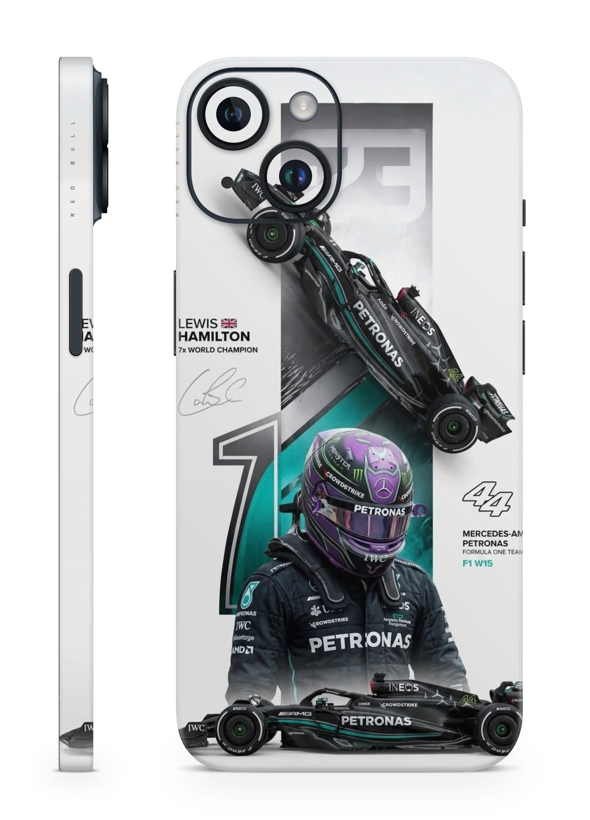 Lewis Hamilton 44 Mercedes F1 mobile skin by The Trendyy