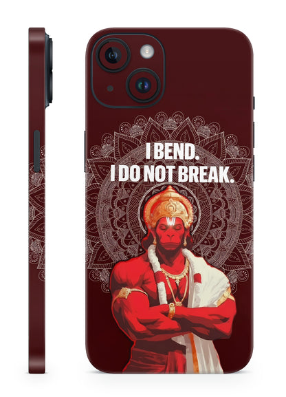 Lord Hanuman unbreakable strength mandala mobile skin by The Trendyy