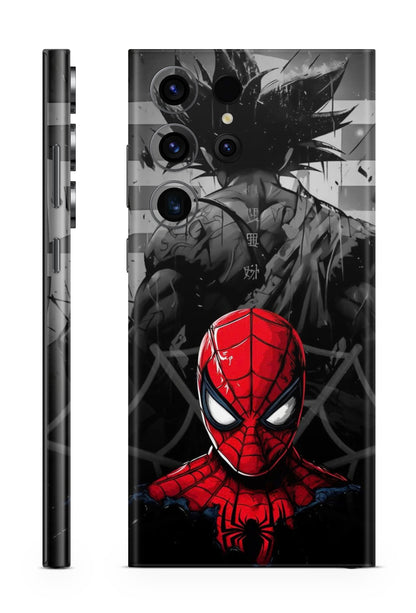 spiderman-dragon-ball-goku-phone-skin