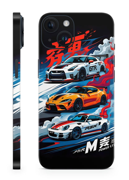 sports car illustrations Mobile Skin