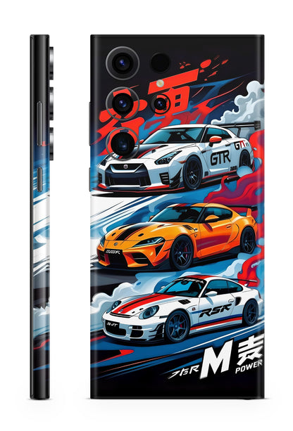 sports car illustrations Mobile Skin