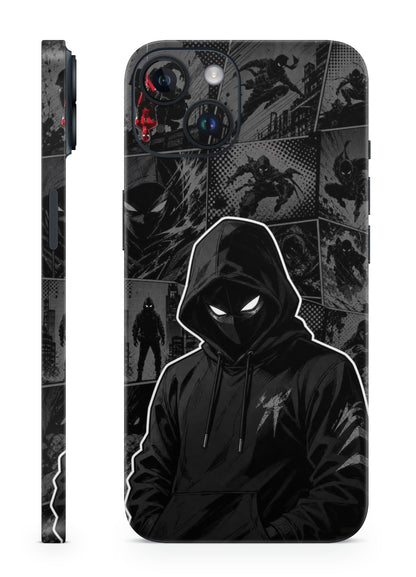 Urban Shadow Assassin dark manga mobile skin with hooded warrior artwork