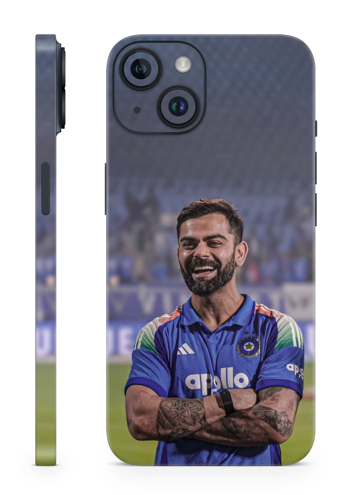 Virat Kohli smiling Team India mobile skin by The Trendyy