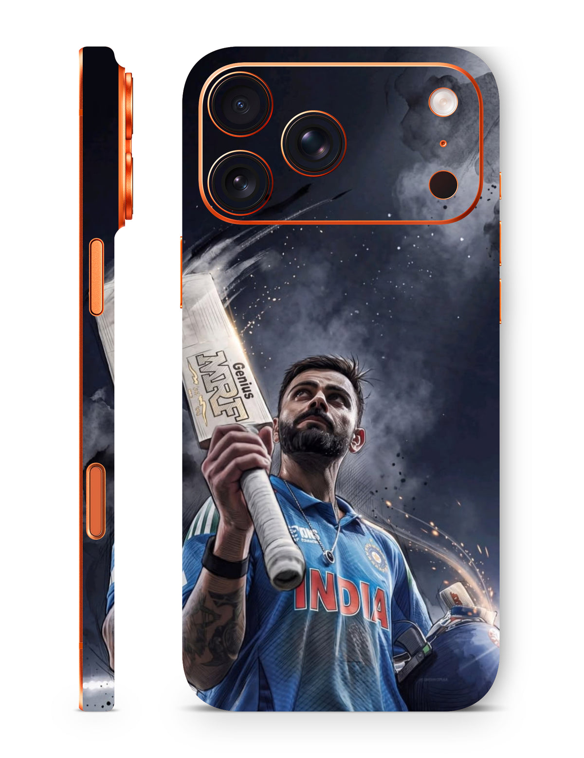 Virat Kohli Team India dramatic smoke mobile skin The Trendyy   